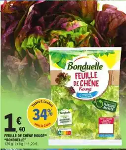 E.Leclerc Feuille de chêne rouge BONDUELLE offre