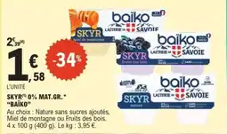 E.Leclerc SKYR 0% MAT.GR. BAIKO offre