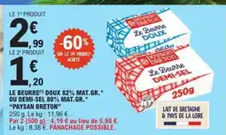 E.Leclerc Le Beurre Paysan Breton offre