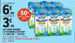 E.Leclerc Lait Demi-Écrémé Lactel VitaVie offre