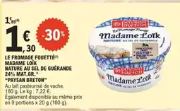 E.Leclerc Le Fromage Fouetté Madame LOIK offre