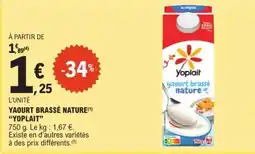 E.Leclerc Yaourt Brassé Nature Yoplait offre