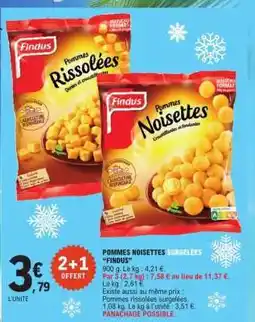 E.Leclerc POMMES NOISETTES SURGELÉES FINDUS offre