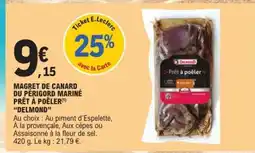 E.Leclerc MAGRET DE CANARD DU PÉRIGORD MARINÉ PRÊT À POÊLER offre