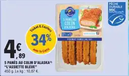 E.Leclerc 5 PANÉS AU COLIN D’ALASKA offre