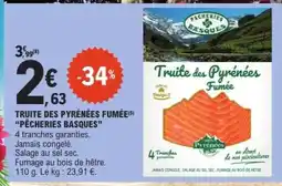 E.Leclerc TRUITE DES PYRÉNÉES FUMÉE offre
