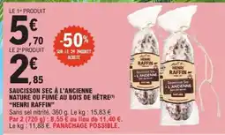 E.Leclerc Saucisson Sec à l'Ancienne offre
