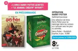 E.Leclerc OPÉRATION HARRY POTTER offre