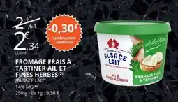 E.Leclerc FROMAGE FRAIS À TARTINER AIL ET FINES HERBES offre