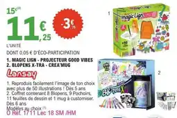 E.Leclerc Magic Lign - Projecteur Good Vibes / Blopens X-Tra - Crea'Mug offre
