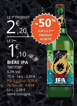 E.Leclerc BIÈRE IPA “MÉTÉOR” offre