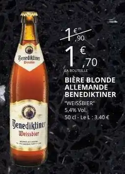 E.Leclerc Bière Blonde Allemande Benediktiner offre