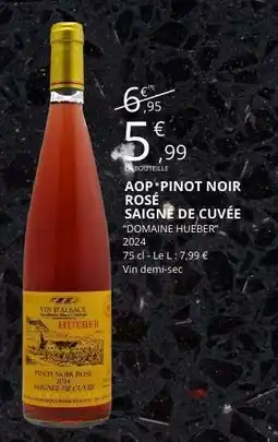E.Leclerc AOP* PINOT NOIR ROSÉ SAIGNÉE DE CUVÉE offre