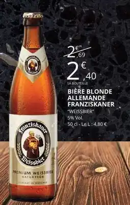 E.Leclerc BIÈRE BLONDE ALLEMANDE FRANZISKANER offre