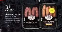 E.Leclerc CHIPOLATAS X4 offre