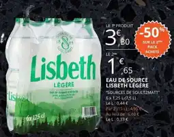 E.Leclerc Eau de Source Lisbeth Légère offre