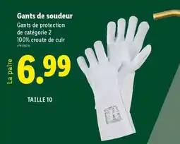 Lidl Gants de soudeur offre