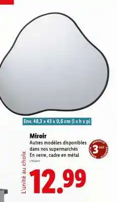 Lidl Miroir offre