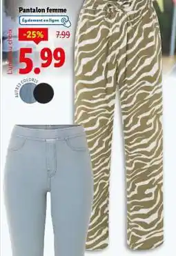 Lidl Pantalon femme offre