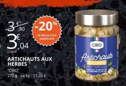 E.Leclerc ARTICHAUTS AUX HERBES offre