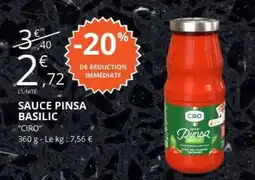 E.Leclerc SAUCE PINSA BASILIC offre