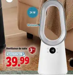 Lidl Ventilateur de table offre