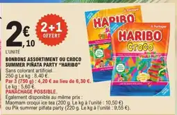 E.Leclerc BONBONS ASSORTIMENT OU CROCO SUMMER PIÑATA PARTY “HARIBO” offre