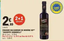 E.Leclerc VINAIGRE BALSAMIQUE DE MODÈNE IGP GIUSEPPE SIGNORELLI offre