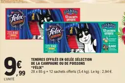 E.Leclerc TENDRES EFFILÉS EN GELÉE SÉLECTION DE LA CAMPAGNE OU DE POISSONS “FÉLIX” offre