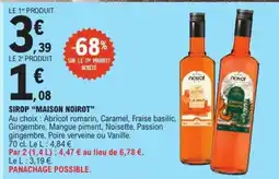 E.Leclerc SIROP 'MAISON NOIROT' offre