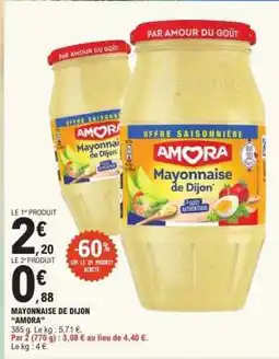 E.Leclerc Mayonnaise De Dijon Amora offre