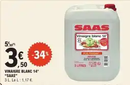 E.Leclerc VINAIGRE BLANC 14° “SAAS” offre