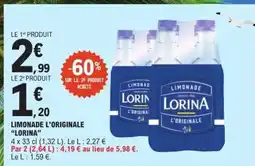 E.Leclerc LIMONADE L’ORIGINALE “LORINA” offre