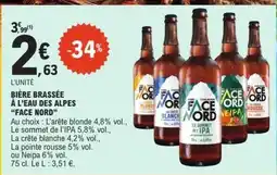 E.Leclerc BIÈRE BRASSÉE À L’EAU DES ALPES “FACE NORD” offre