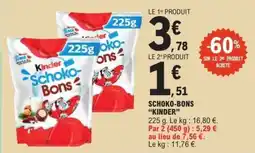 E.Leclerc SCHOKO-BONS “KINDER” offre