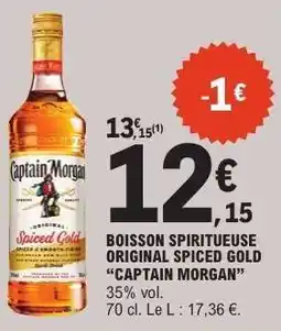 E.Leclerc Captain Morgan Original Spiced Gold offre