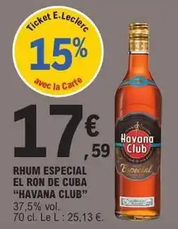 E.Leclerc Havana Club Especial offre