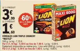 E.Leclerc Céréales Lion Triple Crunchy Nestlé offre
