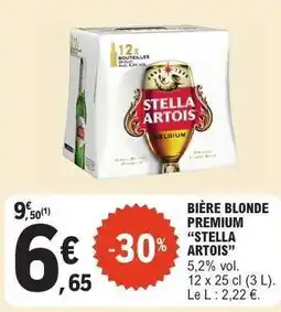 E.Leclerc BIÈRE BLONDE PREMIUM “STELLA ARTOIS” offre