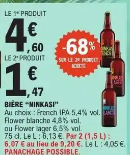 E.Leclerc Bière NINKASI offre