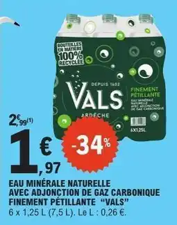 E.Leclerc Eau Minérale Naturelle Vals offre