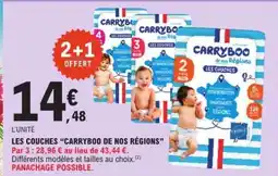 E.Leclerc LES COUCHES “CARRYBOO DE NOS RÉGIONS” offre