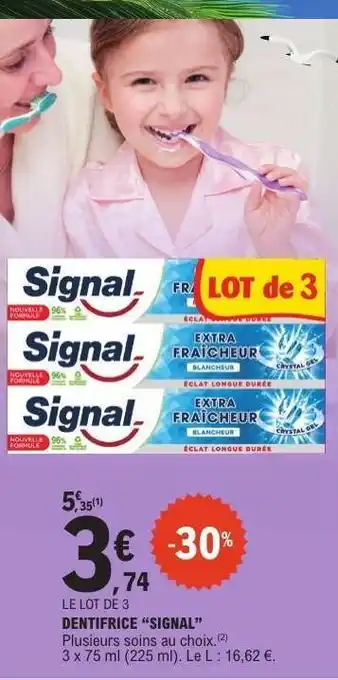 E.Leclerc Dentifrice Signal offre