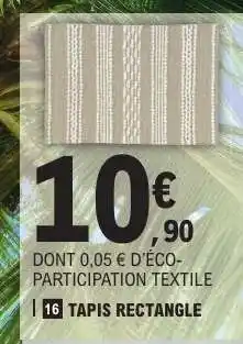 E.Leclerc TAPIS RECTANGLE offre