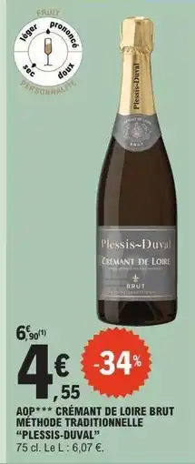E.Leclerc Plessis-Duval Crémant de Loire Brut offre