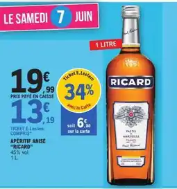 E.Leclerc APÉRITIF ANISÉ “RICARD” offre