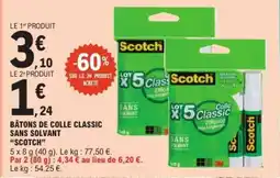 E.Leclerc BÂTONS DE COLLE CLASSIC SANS SOLVANT “SCOTCH” offre
