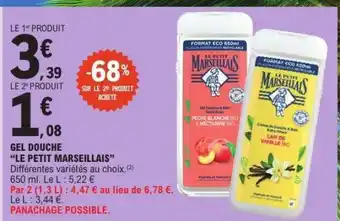 E.Leclerc Gel Douche Le Petit Marseillais offre