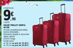 E.Leclerc VALISE TROLLEY SOUPLE 40 CM offre