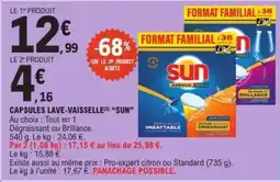 E.Leclerc Capsules Lave-vaisselle SUN offre